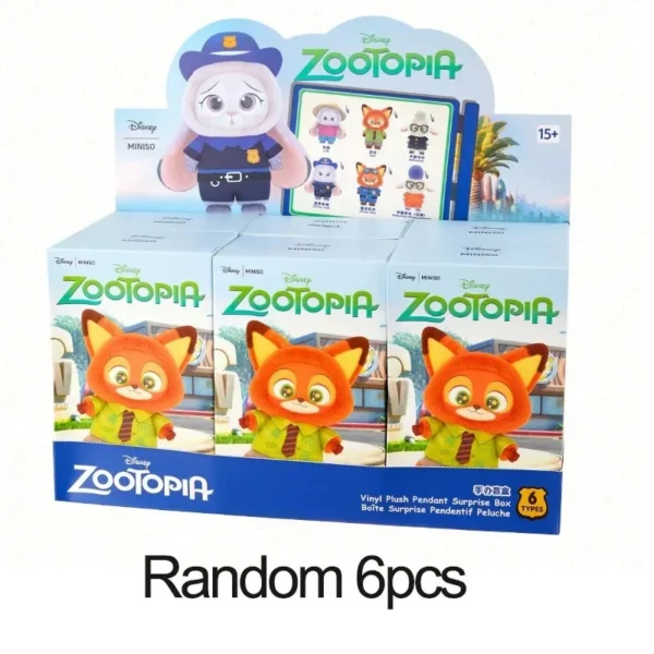 NEW 2026 Disney Zootopia Series Blind Box Judy Nick Vinyl Plush'''' Cartoon Character Pendant Trendy Toys Box Christmas Gift