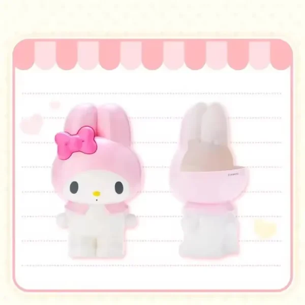 2026 Kawaii My Melody Anime Hello Kitty Pen Holder Cute Cartoon Stationery Makeup Brush Organizer Desktop Decoration Gifts Toy