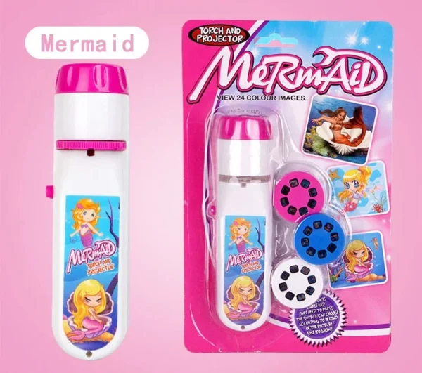 Children Projector Light Flashlight Cartoon Animal Dinosaur Sleeping Story Night Picture Light Learning Funny Toy