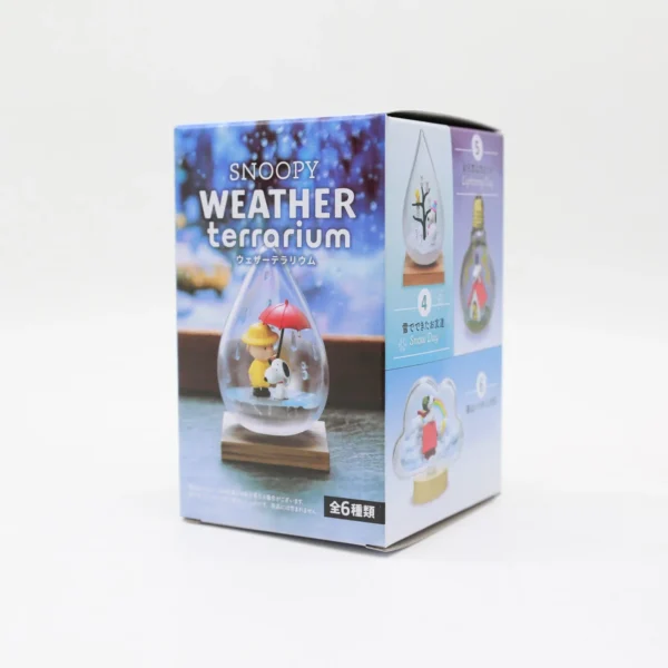RE-MENT Snoopy Scene Blind Box Toys Bottle Weather Bottle Miniature Spike Andy Anime Figures Doll Model Toys Collect Ornaments
